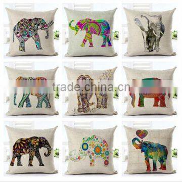 China custom design cotton linen canvas 3d digital printed cushion covers