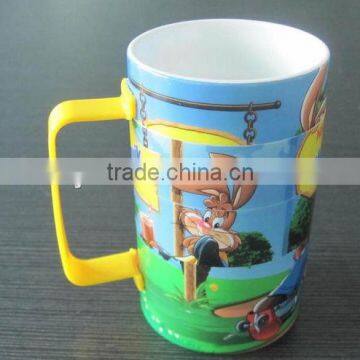 novelty plastic jiasaw puzzle cup