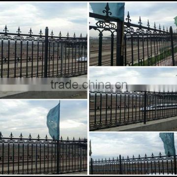 Alibaba supplier wholesale ornamental cast iron spearhead fence ZX-ZTHL003