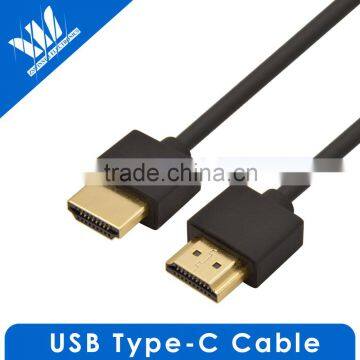 Black Slim HDMI cable 1.4 2.0v with ethernet