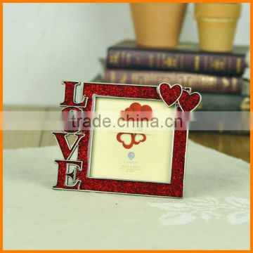 PF10634 sweet style red wedding gift zinc alloy metal frame frame