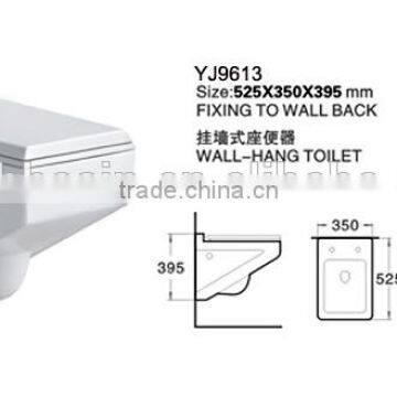 YJ9613 Ceramic Bathroom Save Spaces Wall hung toilet/WC/ Water Closet