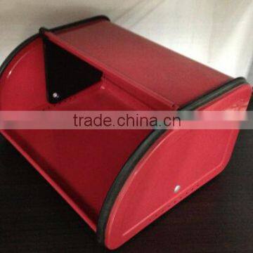 Colored Stainless Steel Corner Bread Bin/bread Box Outside