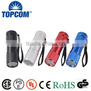 Custom Logo Printing Promotional 9 LED Torch with Branding                        
                                                Quality Choice