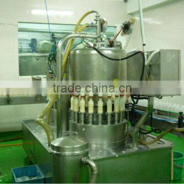 Soy milk bottle filling and aluminum foil sealing machine