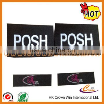 Posh apparel woven tags for export