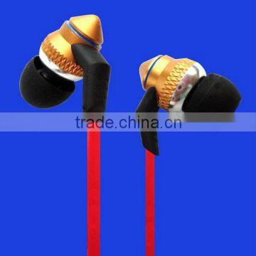 3.5 mm stereo metallic earbud without mic for MP3 earphone /earbuds wtihout mic