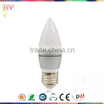 Silver C37 Die-Casting Aluminum Bulb 4W E27 LED Bulbs