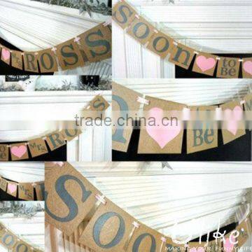 just married party jointed banner paper letter banner