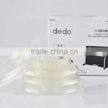 Piano Caster Cups Made of ABS Strong Material in /Transparent Various Color Painting