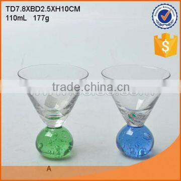 wholesale customed glass cup set for ornament