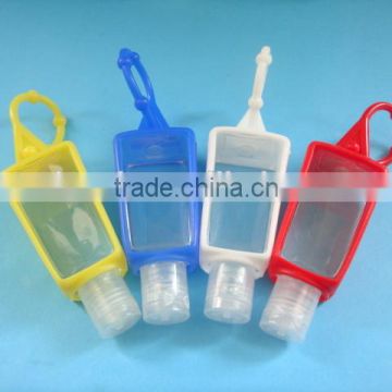 Silicon gel holder antibacterial, 30ml little PET shop silicon holder bottle