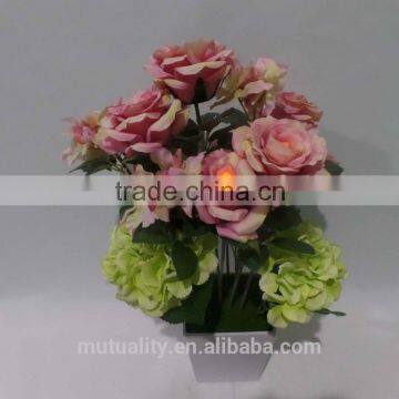 cheap wholesale flower artificial flower with led grow light