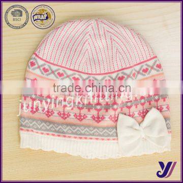 100% Acrylic Crocheted knitted baby beanie hats and caps wholesale china manufacturer