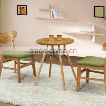 Solid wood ash chair dining kitchen cafe chair and solid wood table modern cafe chairs and tables