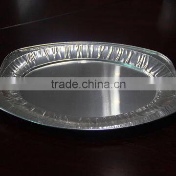 disposable aluminum foil Oval plate for food packing