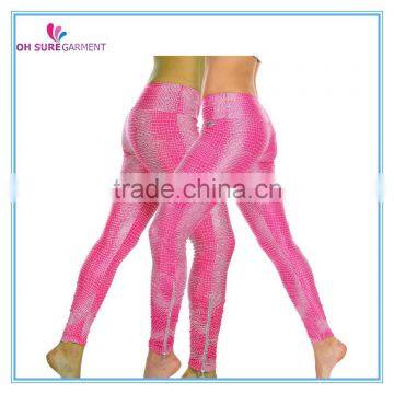 nylon/spandex digital printing gym leggings sports leggings