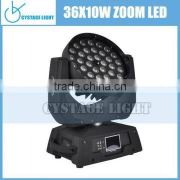 36x10w LED Zoom Wash Moving Head Light