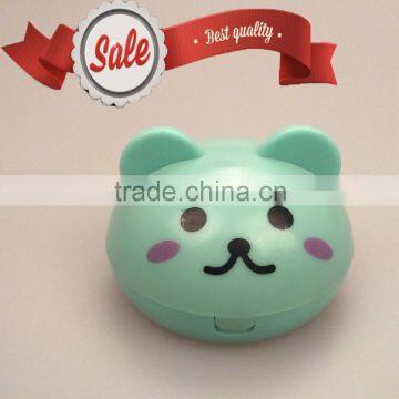 Factory outlet 3D Contact Lens Case, lovely bear contact lens box, love cartoon contact lens case