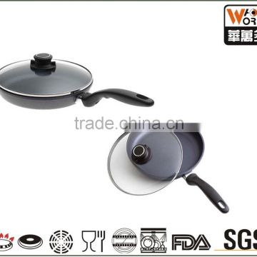 Non-Stick Forged Aluminum Fry Pan with Glass Lid