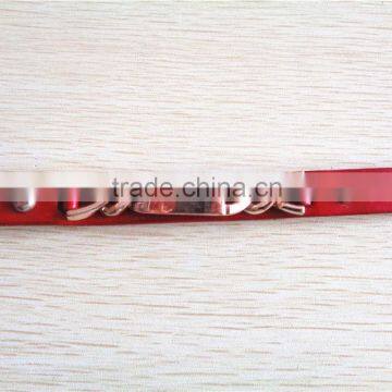 Red Skinny Genuine Leather Belts for Women Dress