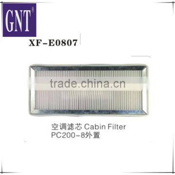 excavator cabin filter for PC200-8 extraposition