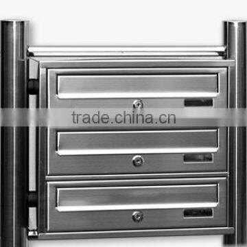 Hot Sale in Germany Market 304 Stainless Steel Apartment Outdoor Mailboxes With Stand