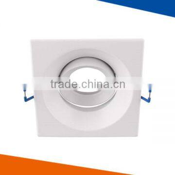 high quality square aluminum alloy white light recessed Europe style LED spotlight indoor ceiling light bedroom MR 16 GU10 5.3