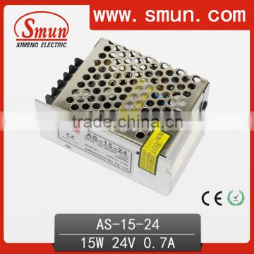 15W 24V Single Output Mini Size Power Supply (AS-15-24)