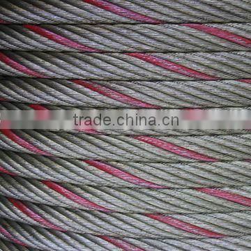 steel wire rope with one red strand