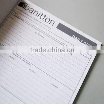 Different color carbonless paper layer invoice book for banking