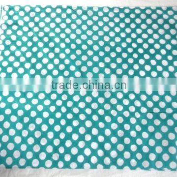 RTHCFC-21 Hand Block Polka Dots Export Quality fabric Wooden block printed cotton Indian Traditional manufacturer Suppliers