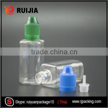 wholesale square e juice pet bottles stock 30ml plastic with long tip                        
                                                                                Supplier's Choice