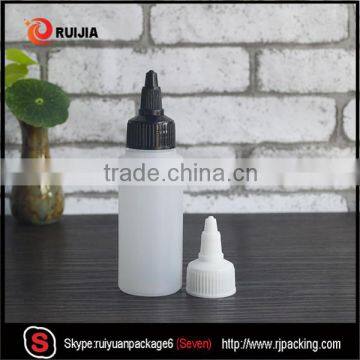 Hot selling 60ml pe plastic bottle with twist top for e liquid                        
                                                                                Supplier's Choice