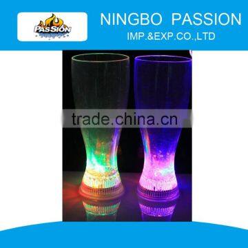 CUP001 colorful water induction Beer LED Flash Cup for Party Supplies Christmas Gift, plastic beer cups