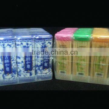 Single Pointed Bamboo Toothpicks with Box Packing