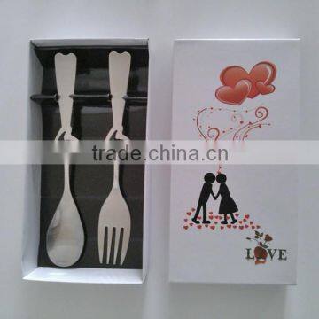 Metal Tableware Set/Wedding Gift Fork and Spoon Set