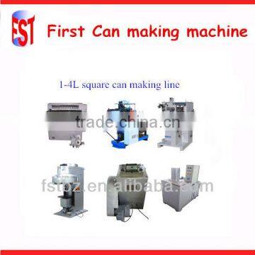 automatic/semi-auto square tin container making machine
