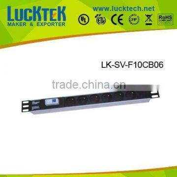 PDU socket with mini circuit breaker