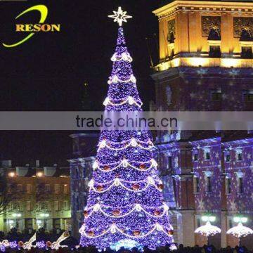 unique creative design pvc artificial Christmas Tree for shop hall decoraiton