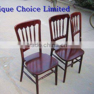 Wooden Mahogany Banquet Napoleon Chair For Party Chair