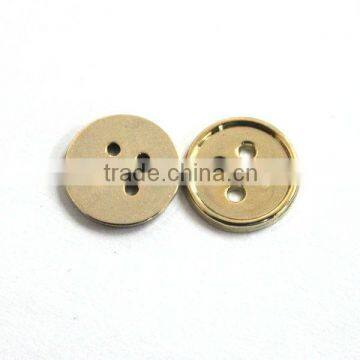 Custom made four holes gold sewing buttons