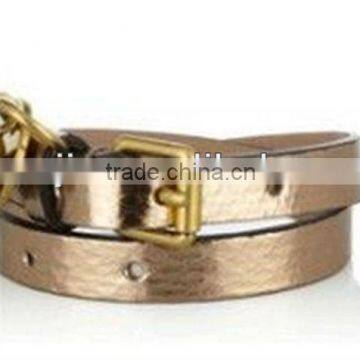 fashion belt bracelet with skull charm