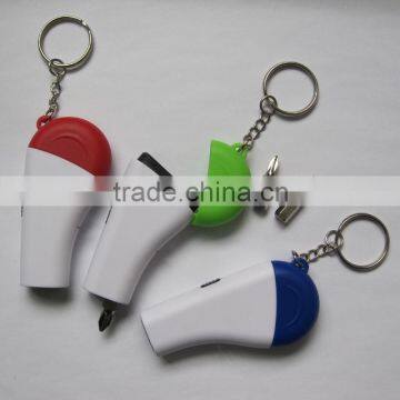 plastic keychain hand compact pocket tool set with light