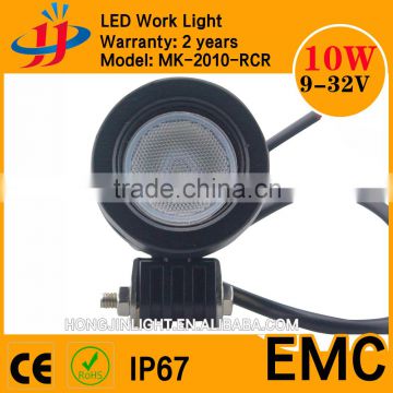 China Factory Directly 9-32v IP67 Mini Size 10W LED Work Light for motorcycle