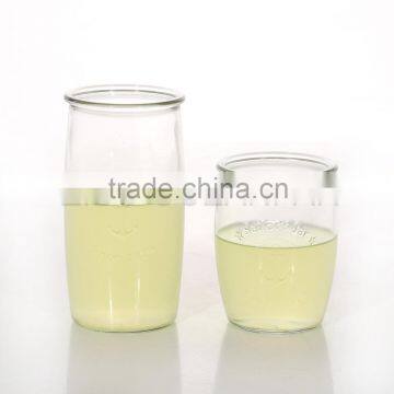 Clear Anchor Embossed Glass Cup