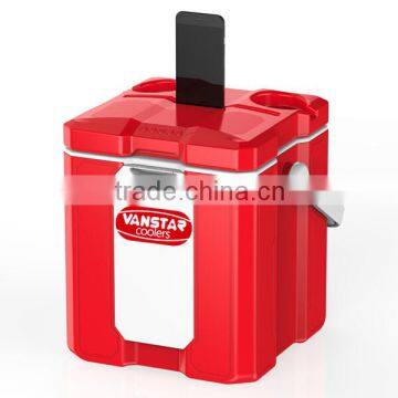 Cooler Box 18cans | Bluetooth Speaker 6W | USB Charger 5000mA | Bottle Opener | Cup Holder | Docking System | Convenient Storage