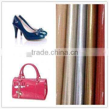 Colorful PU patented leather for shoes upper and handbag usage