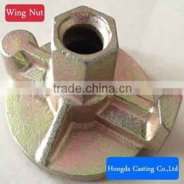 Zinc Plate Iron Wing Nut Cast Nut With Tie Rod
