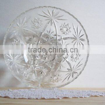 10" Wholesale Clear Glass Fruit Bowls Plate/ Glass Salad Bowls photo-2